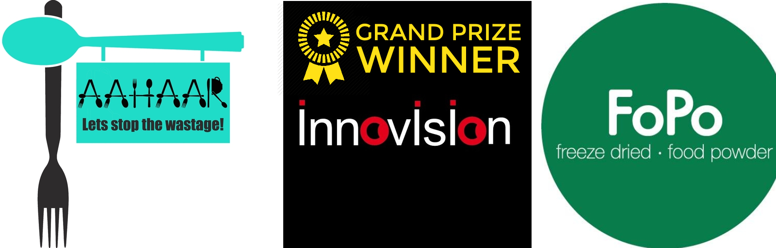 Here they are, the Grand Prize winner, Innovision, and runners up, Aahaar and FoPo. Click through to see all the teams!